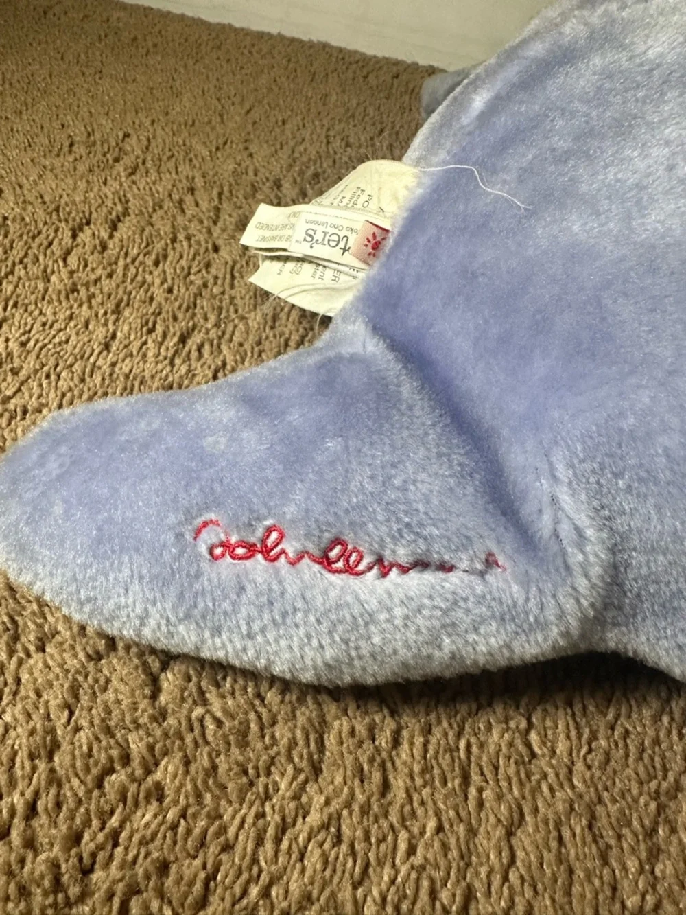 Carters John Lennon Real Love Purple Rhino Plush Pillow 25